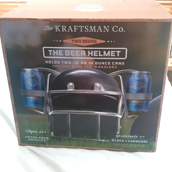 The Kraftsman Co. Other The Beer Helmet Football Helmet 2 Cans